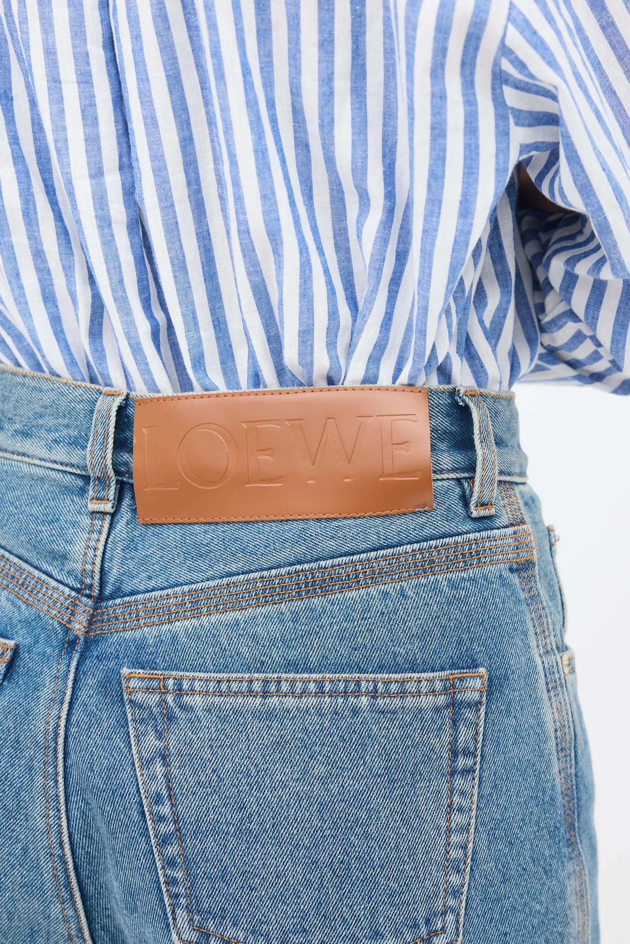 Anagram High Waisted Cropped Jeans