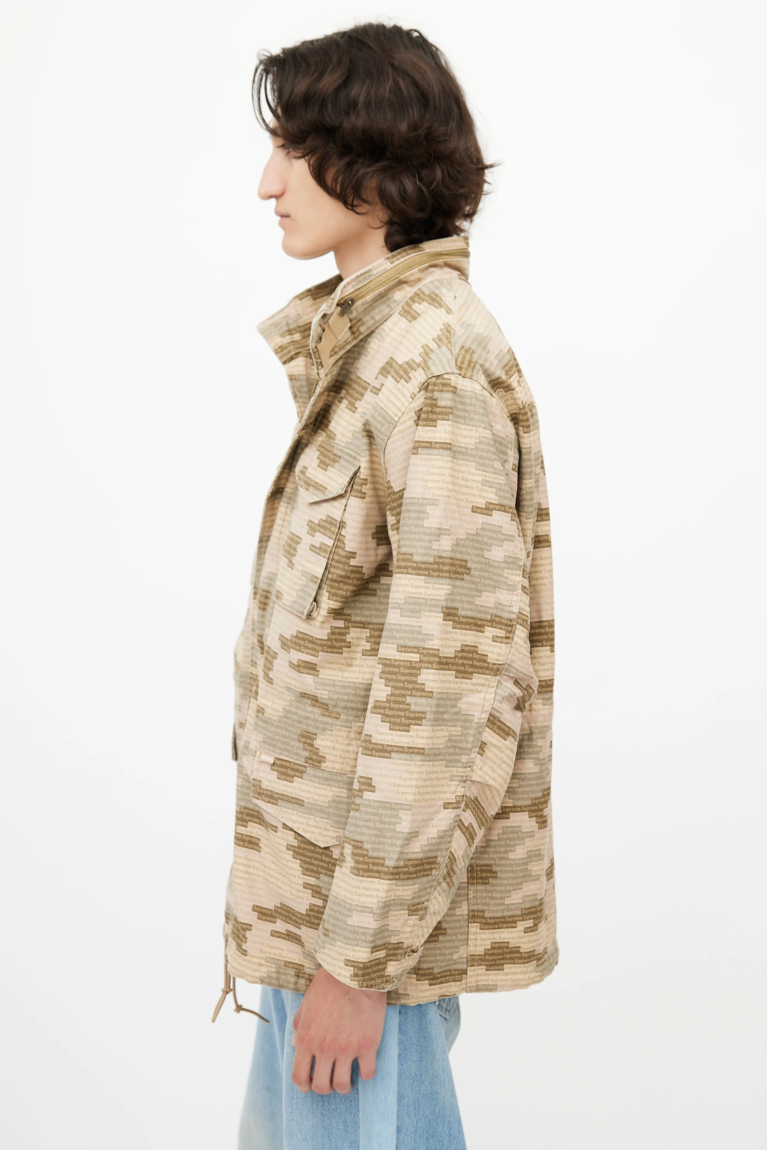 Beige Logo Camo M65 Jacket