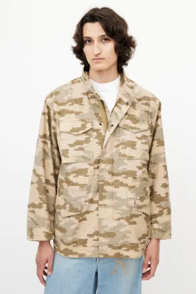 Beige Logo Camo M65 Jacket