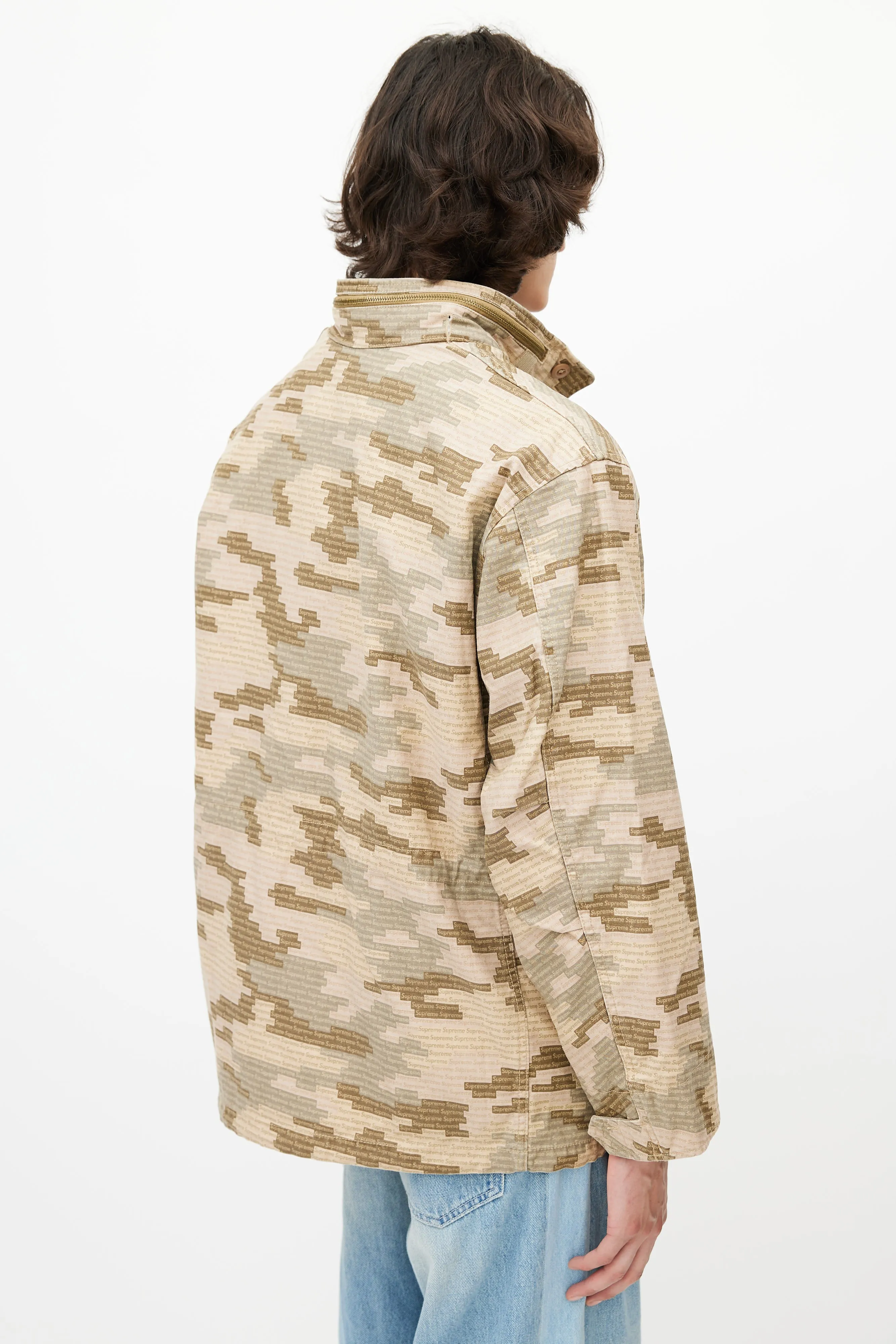 Beige Logo Camo M65 Jacket