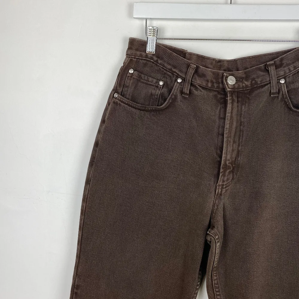 Brown Straight Leg Jeans - SMALL