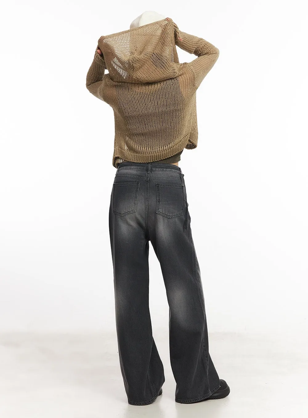 Gloria Belt Wide-Leg Bootcut Jeans CA504