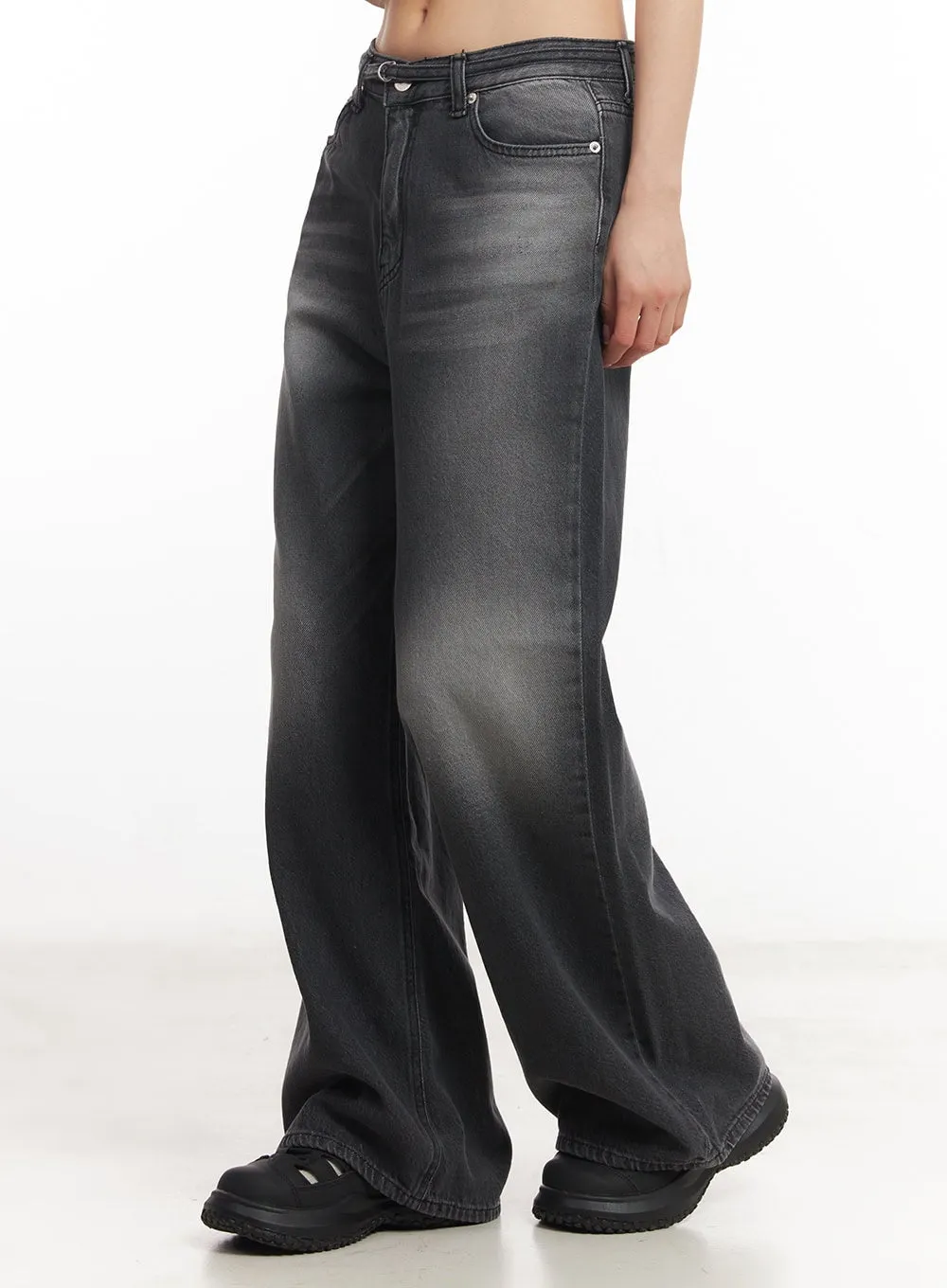 Gloria Belt Wide-Leg Bootcut Jeans CA504