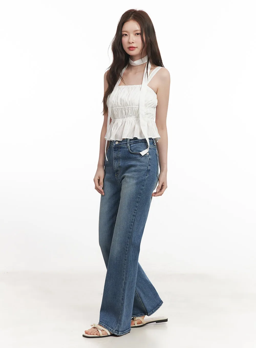 Gracie Washed Bootcut Jeans CA501