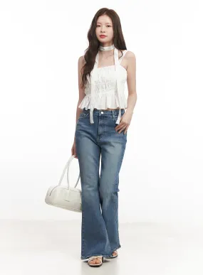 Gracie Washed Bootcut Jeans CA501