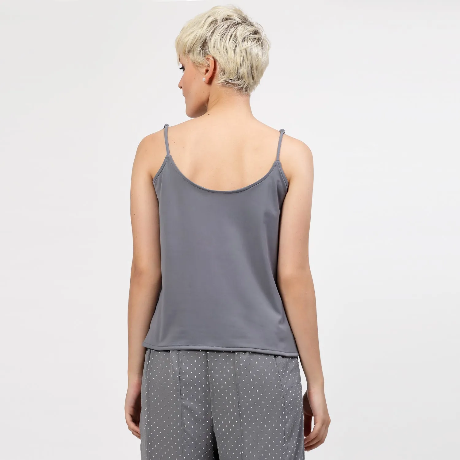 Grey Lycra Spaghetti Inner