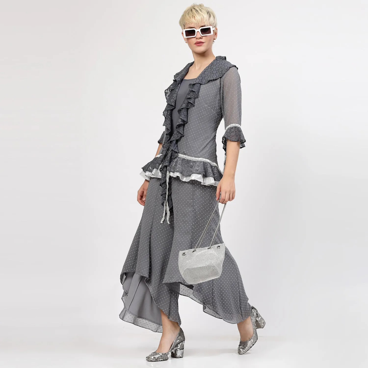 Grey Lycra Spaghetti Inner