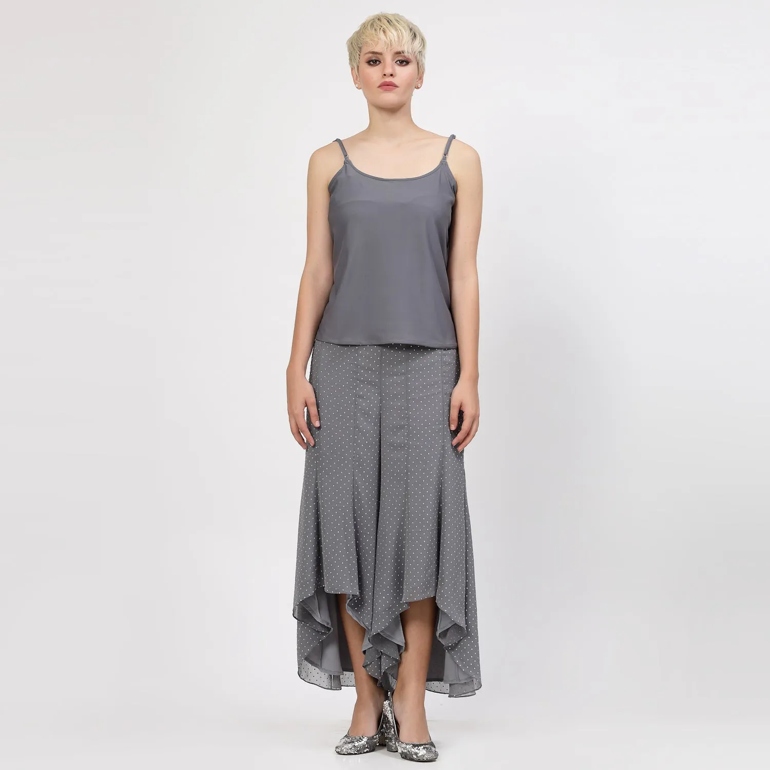 Grey Lycra Spaghetti Inner