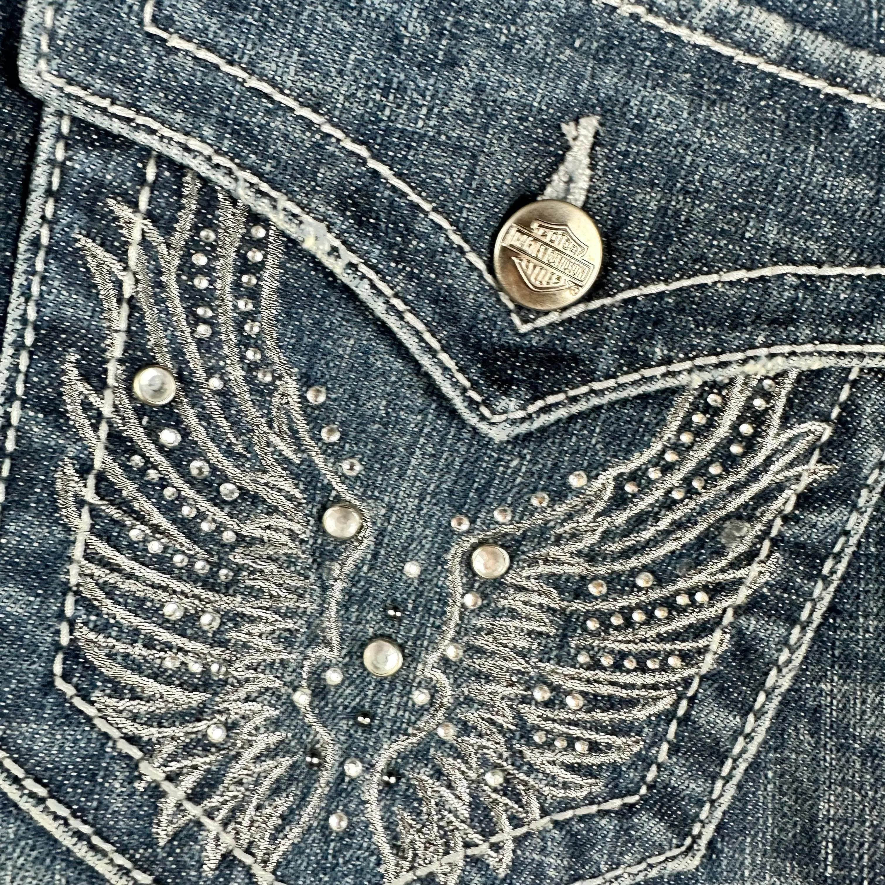 Harley Davidson Ladies Bootleg Jeans - Size 32 or 14