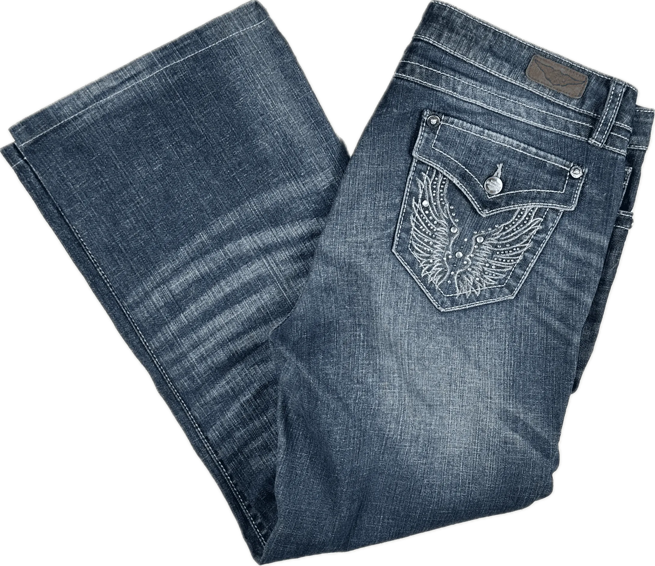 Harley Davidson Ladies Bootleg Jeans - Size 32 or 14