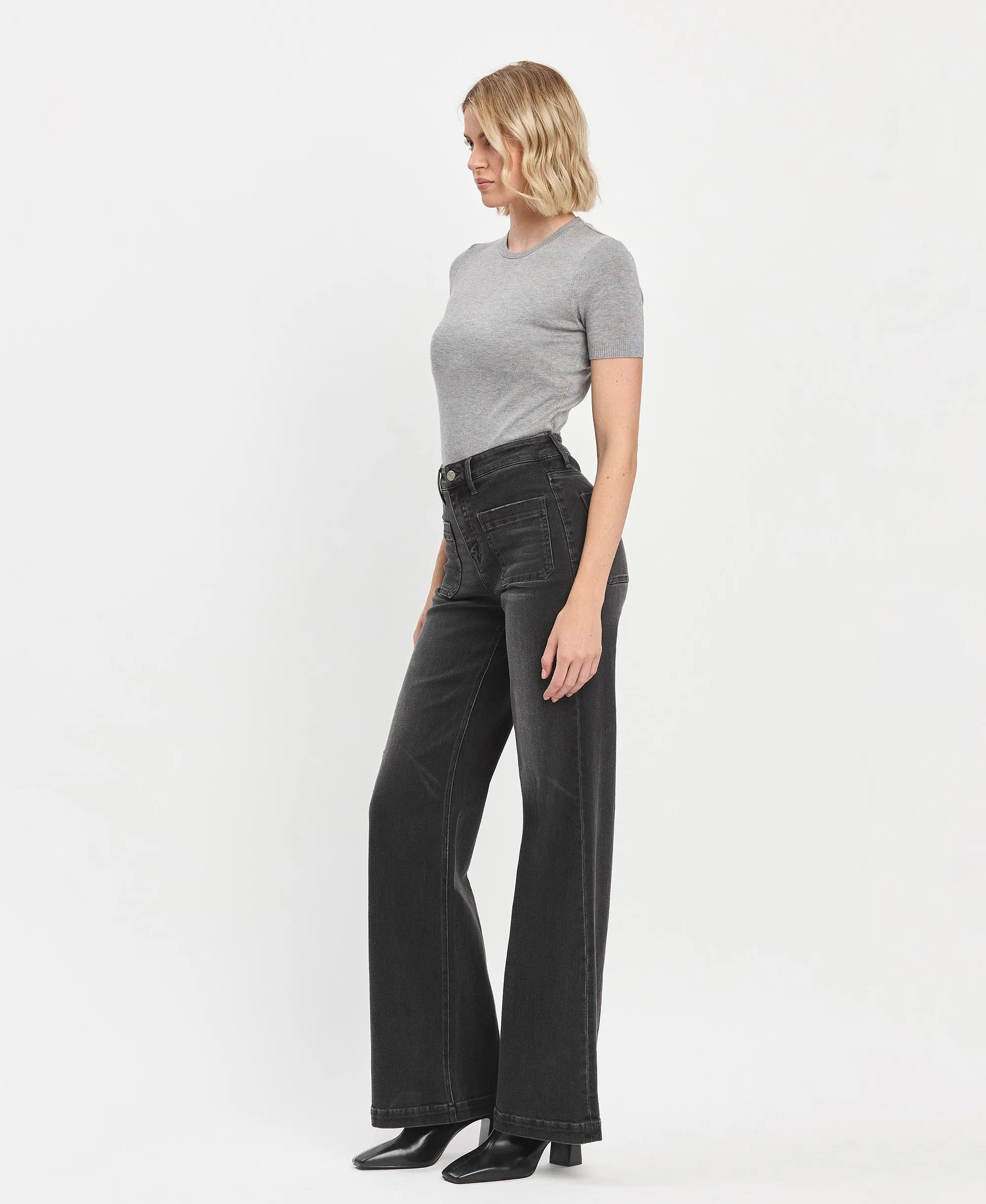 High Rise Wide Trouser Jeans