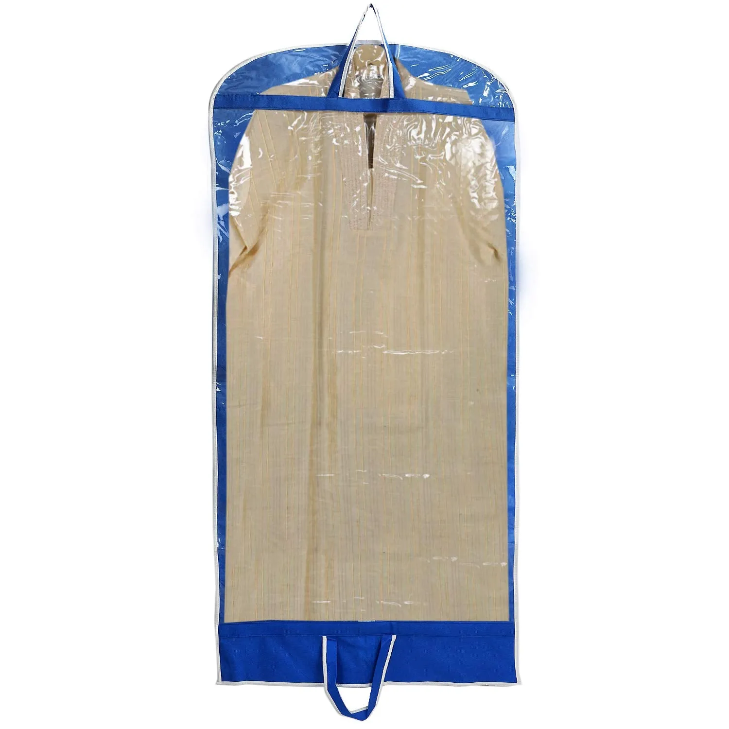Kuber Industries Non Woven 12 Pieces Long Suit Sherwani Cover (Blue) - CTKTC30696