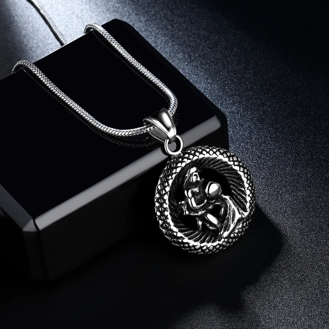 Men Zodiac Aquarius Necklace Pendant Star Sign Constellation Jewelry Women Boys Girls Birthday Gift