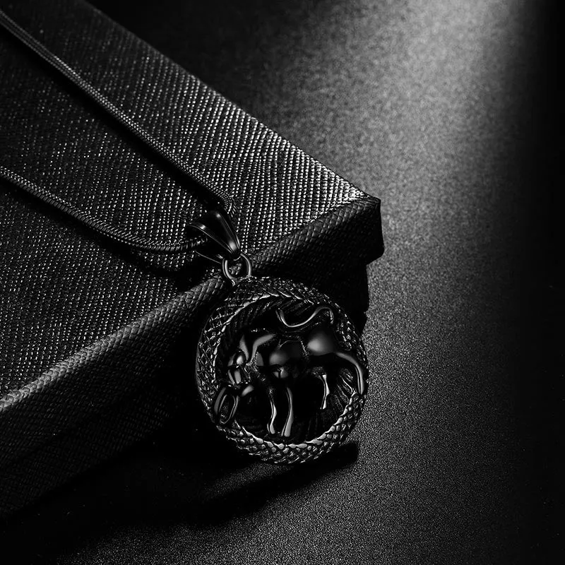 Men Zodiac Taurus Necklace Pendant Star Sign Constellation Jewelry Women Boys Girls Birthday Gift