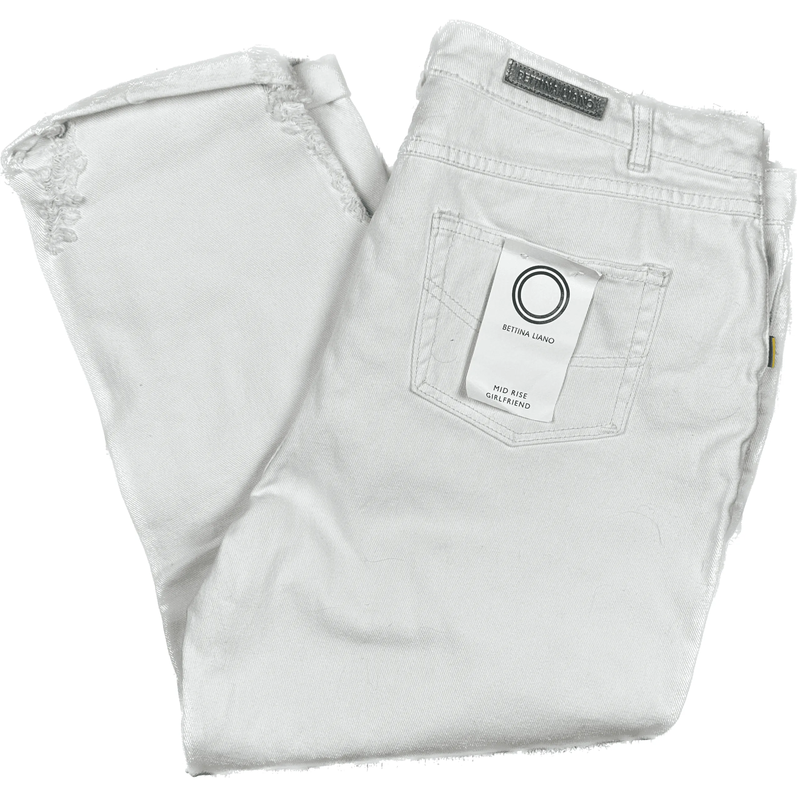 NWT- Bettina Liano Pink Mid Rise Girlfriend Jeans- Size 16