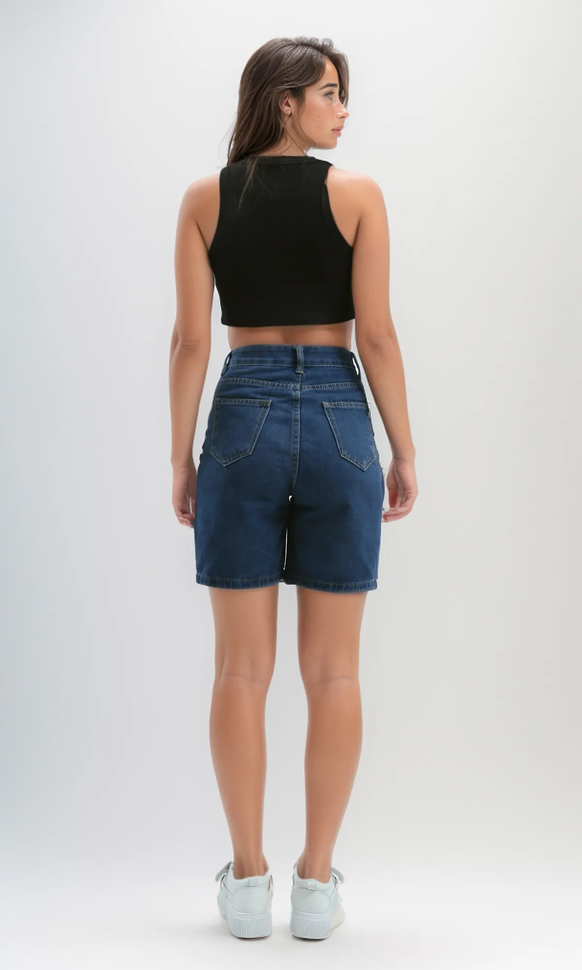 O182251 Sleeveless Regular Fit Black Tank Top