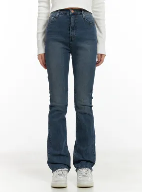 Pixie Slim Washed Bootcut Jeans CG427