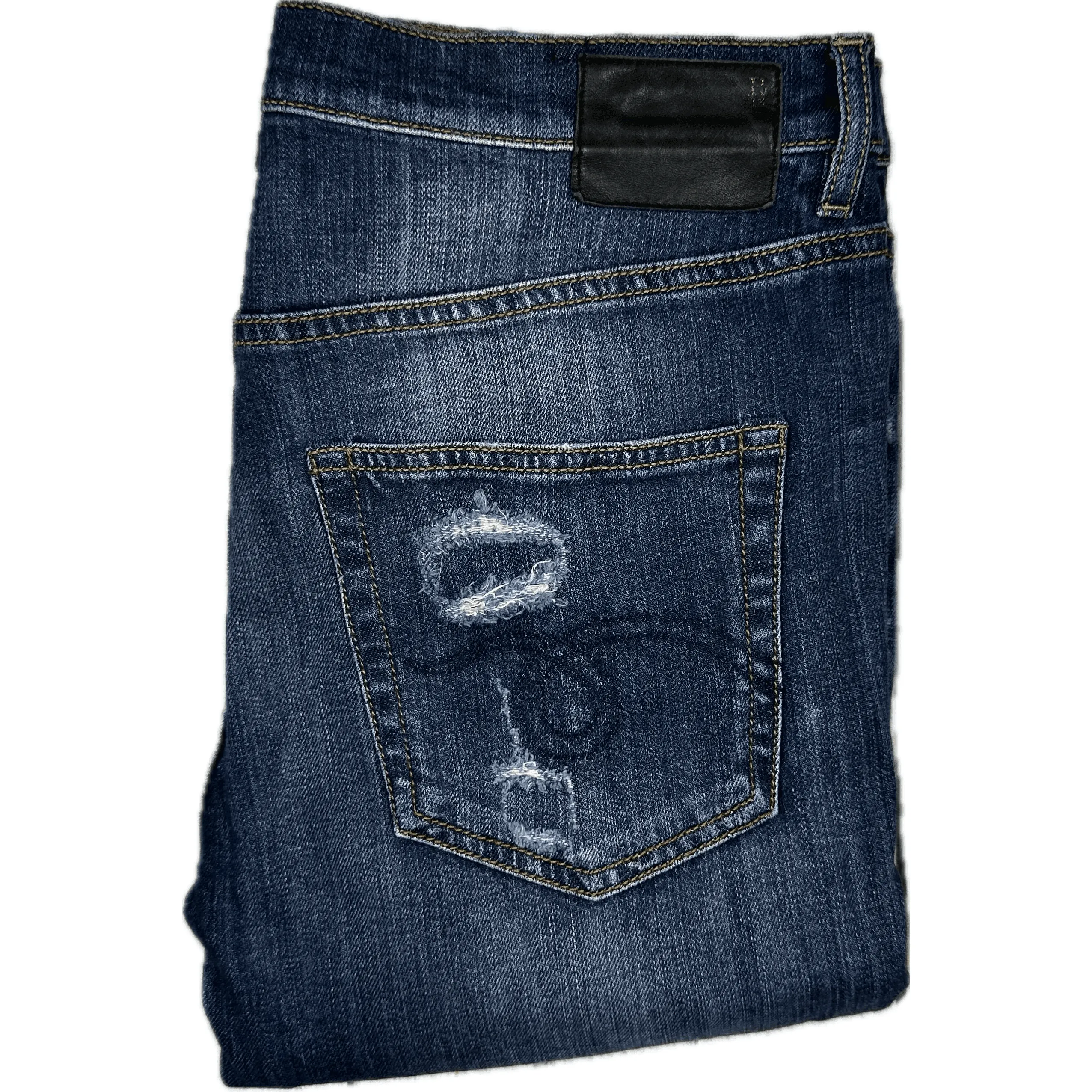 R13 Made in Italy 'Slouch Skinny' Distressed Jeans- Size 30
