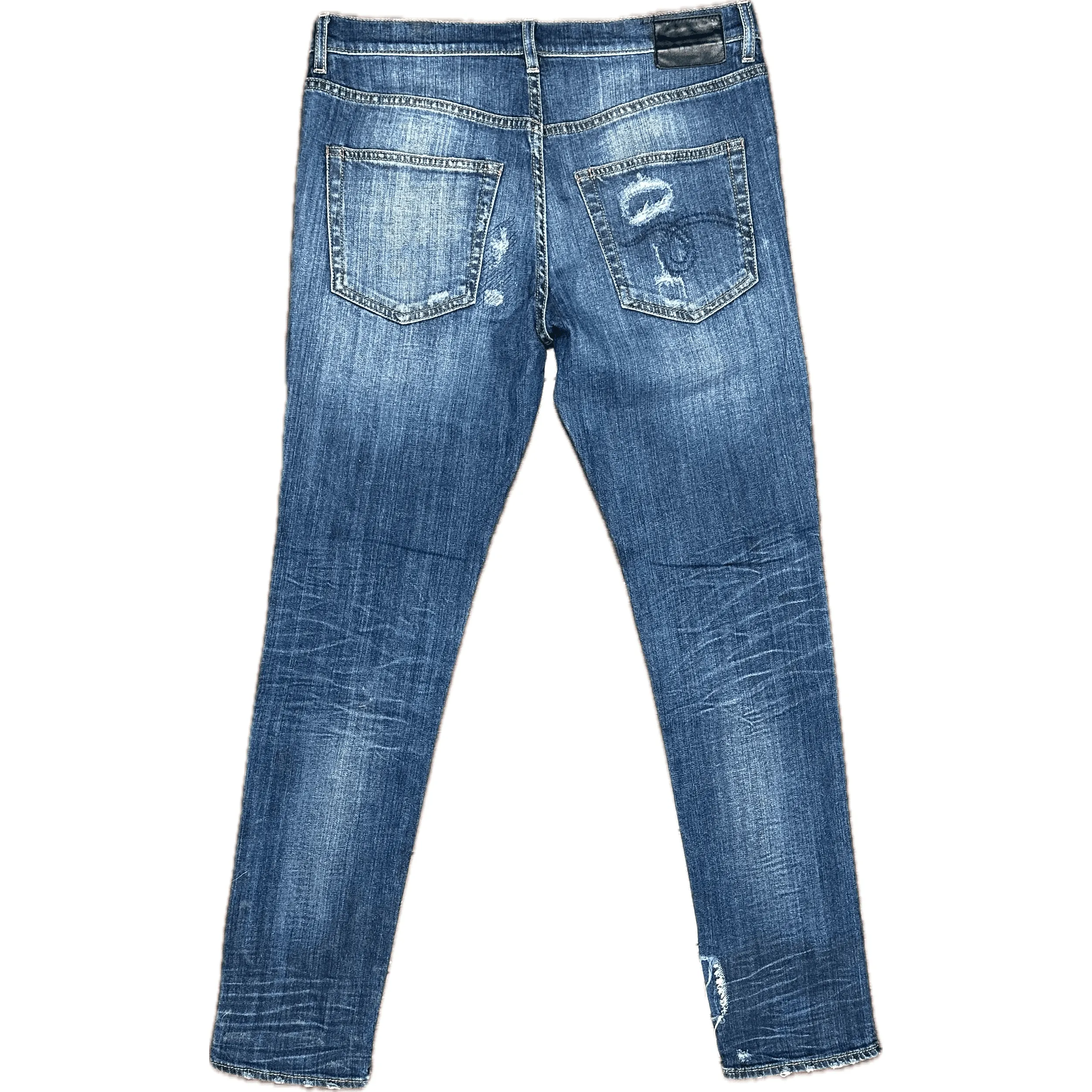 R13 Made in Italy 'Slouch Skinny' Distressed Jeans- Size 30