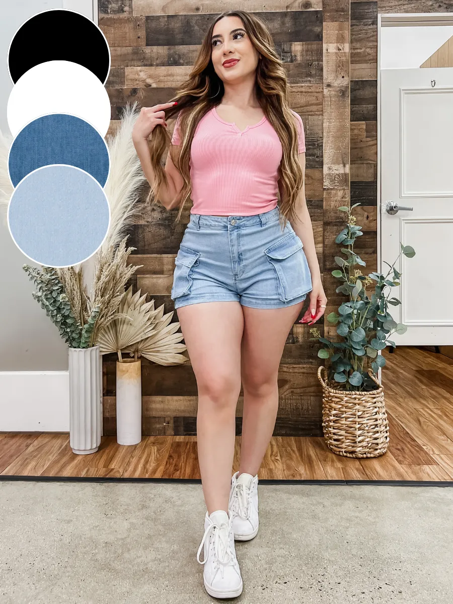 RESTOCK! Madellyn High Waist Cargo Shorts