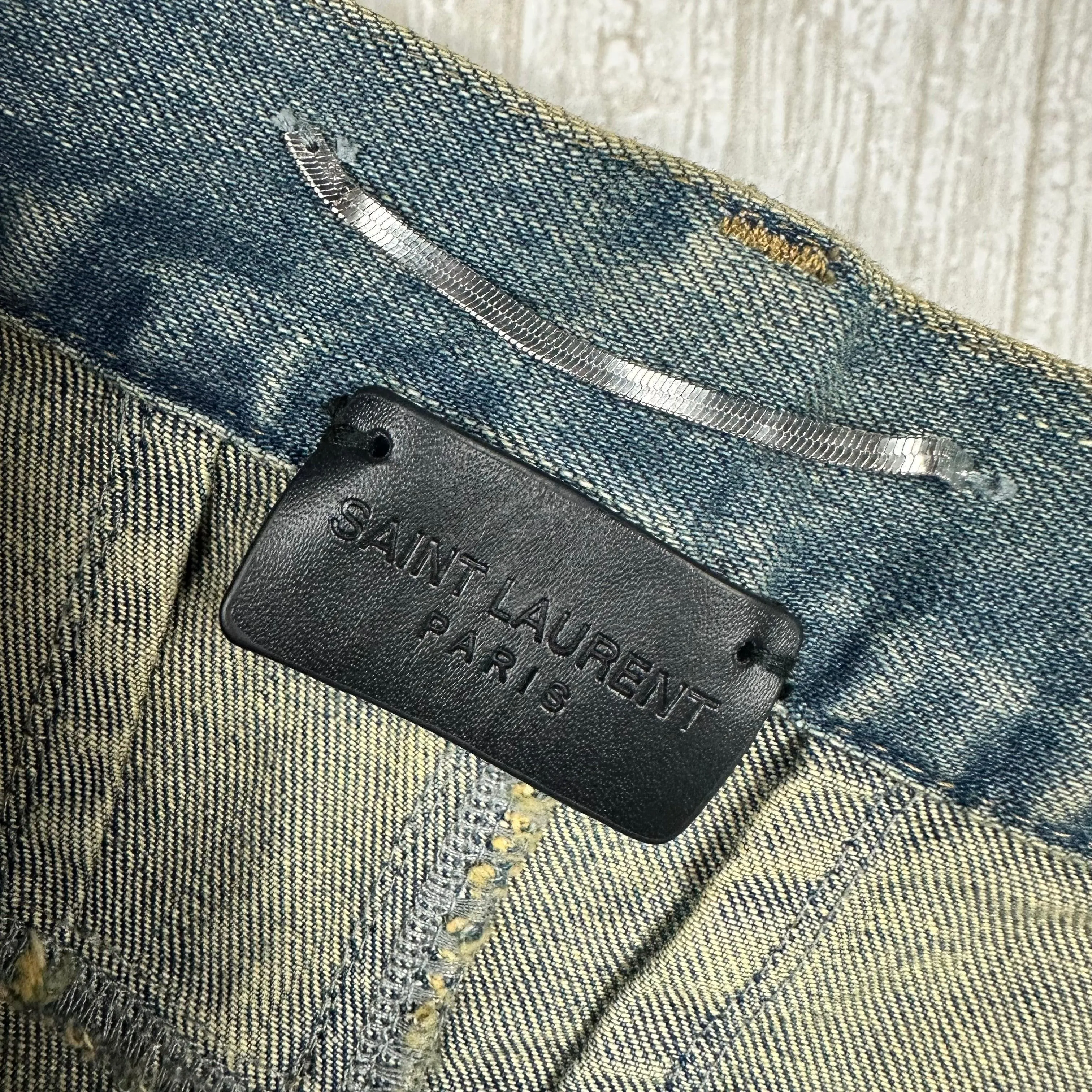 Saint Laurent Paris Authentic Ripped Jeans -Size 32 Suit 11/12