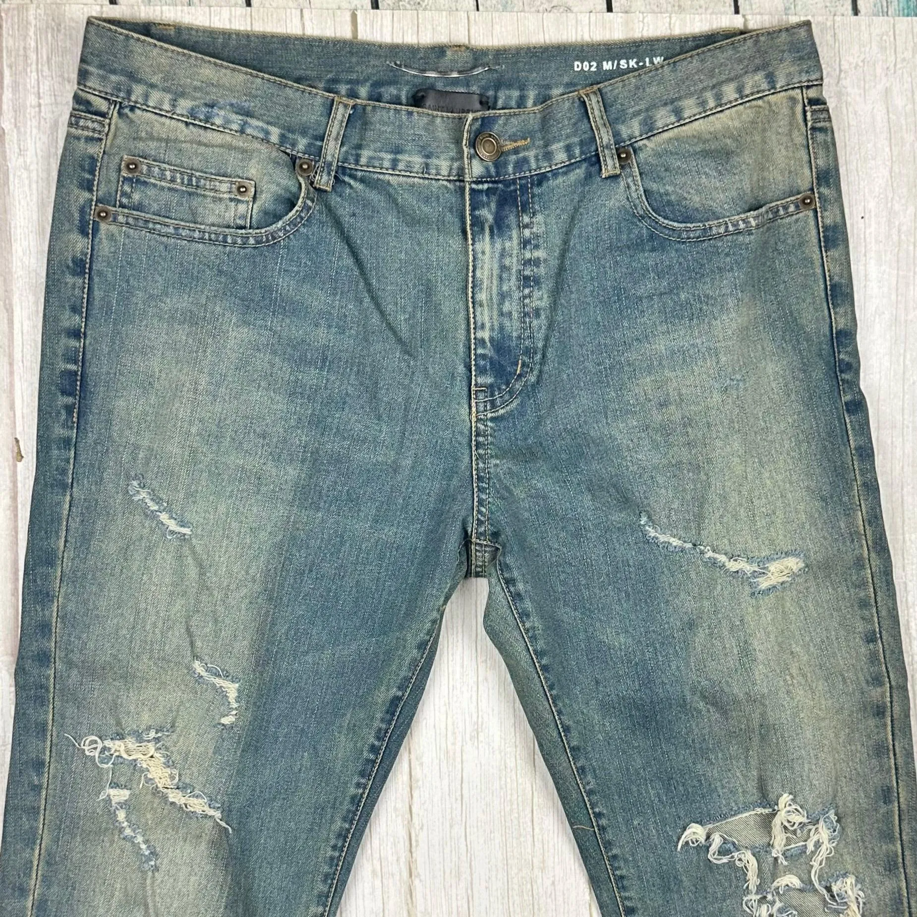 Saint Laurent Paris Authentic Ripped Jeans -Size 32 Suit 11/12